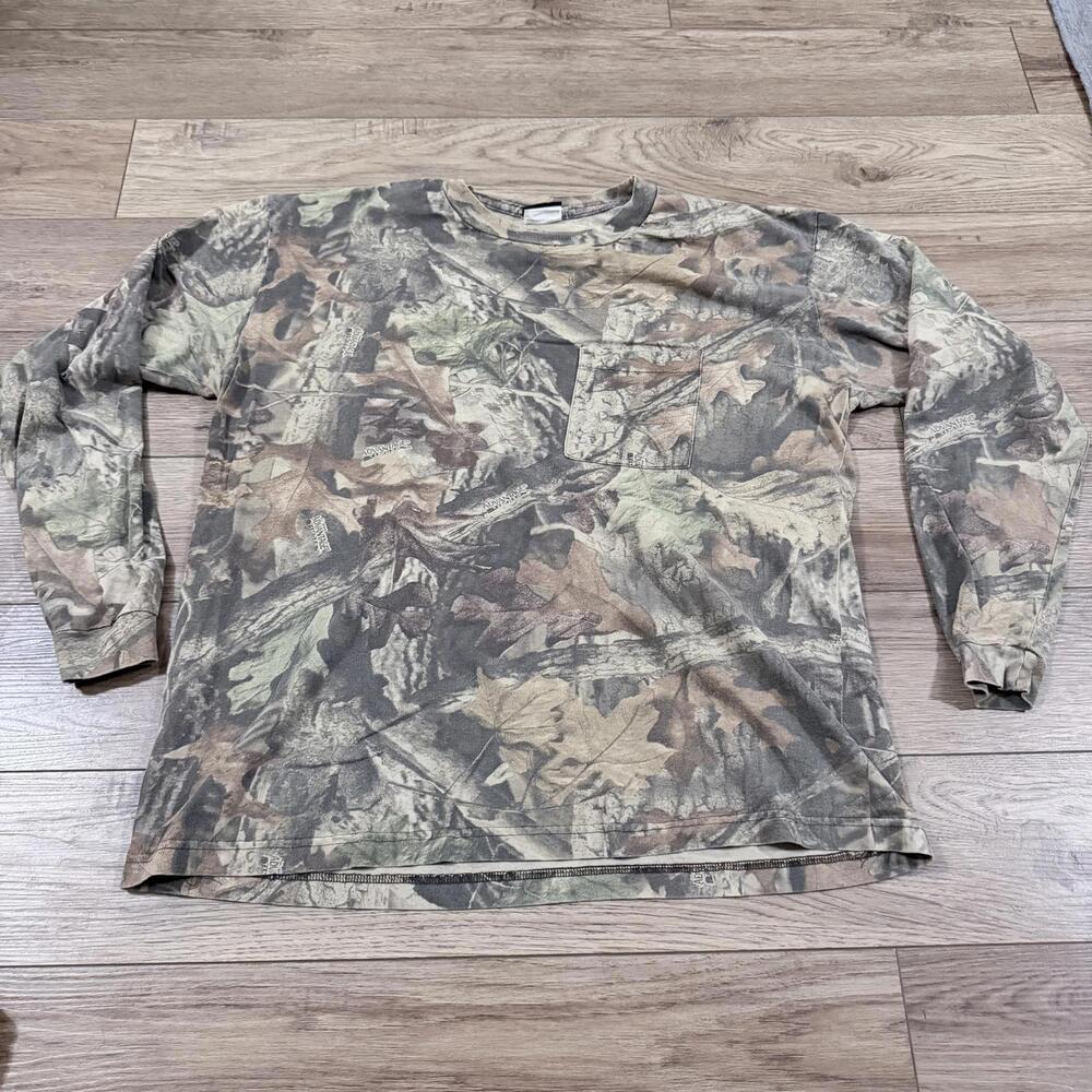Vintage 90s Liberty Advantage Camo Long Sleeve Pocket Shirt